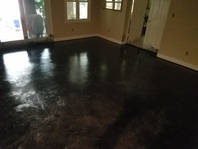 Concrete Floor Acetone Dye