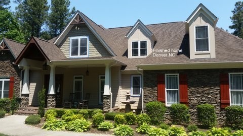 Finished Exterior painting Denver, NC 