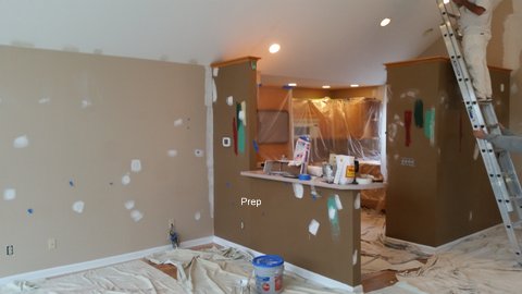Prep work & Finished Interior Painting Project in Lincolnton, NC