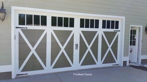 Exterior Painting of Garage Doors in Iron Station, NC