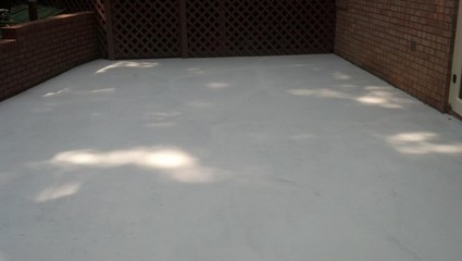 after concrete resurfacing